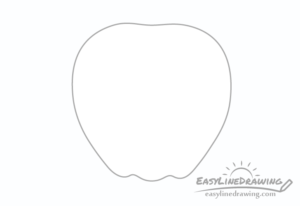 How to Draw an Apple Step by Step - EasyLineDrawing