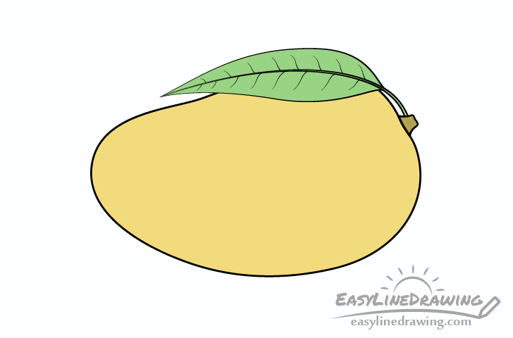 mango fresh fruit drawing icon Stock Vector Image & Art - Alamy