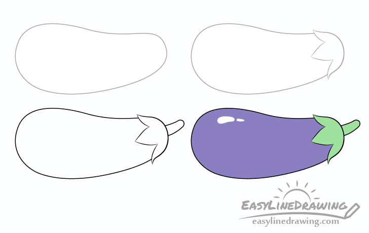 Eggplant Drawing PNG Transparent Images Free Download  Vector Files   Pngtree