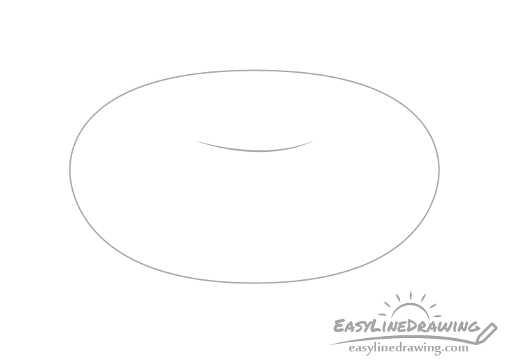 Doughnut outline drawing