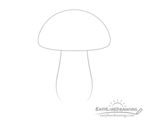 How To Draw A Mushroom Step By Step - Easylinedrawing