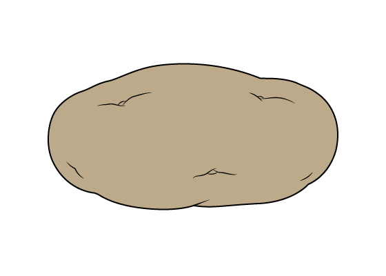 How to Draw a Potato Step by Step - EasyLineDrawing