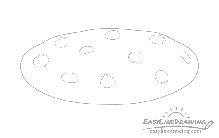 How to Draw a Cookie in 8 Steps Line Drawing  Shading  EasyDrawingTips