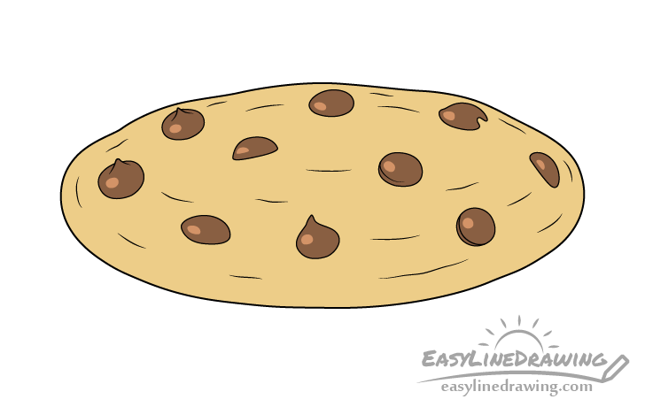chocolate chip cookie sketch