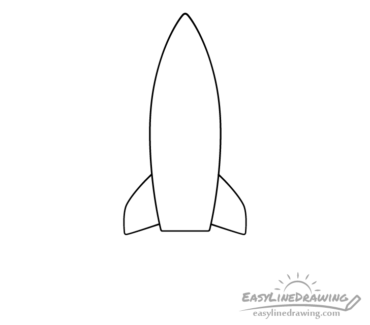 Rocket fins drawing