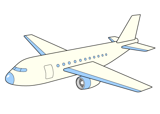 simple drawings of airplanes step by step