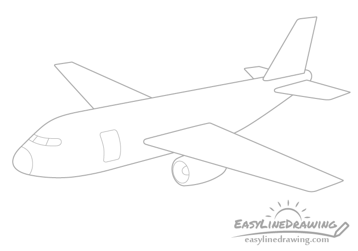 Airplane front details drawing