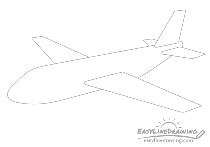 Airplane horizontal stabilizers drawing