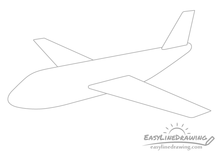 Airplane vertical stabilizer drawing