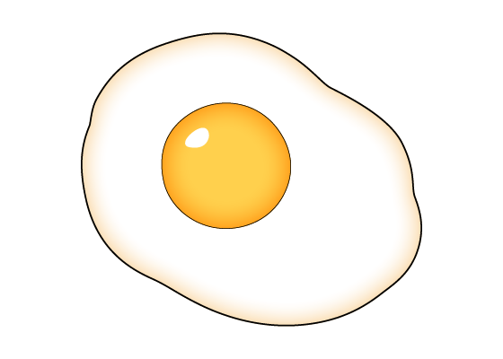 Drawing of a fried egg  How to draw 3D Art  YouTube
