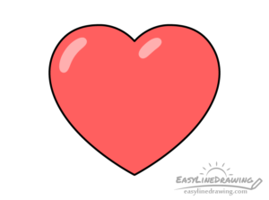 How to Draw a Heart Step by Step - EasyLineDrawing