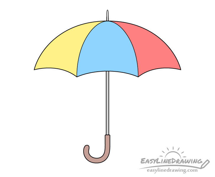 How To Draw A Girl With An Umbrella - how to draw | findpea.com