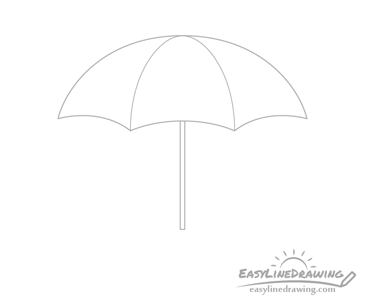 Umbrella pole drawing