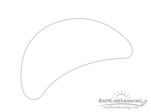 How to Draw a Croissant Step by Step - EasyLineDrawing