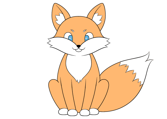 How to Draw Fox Coloring Pages  for Kids  Easy Kids Drawings  YouTube