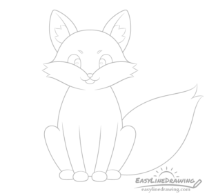 How to Draw a Fox Step by Step - EasyLineDrawing