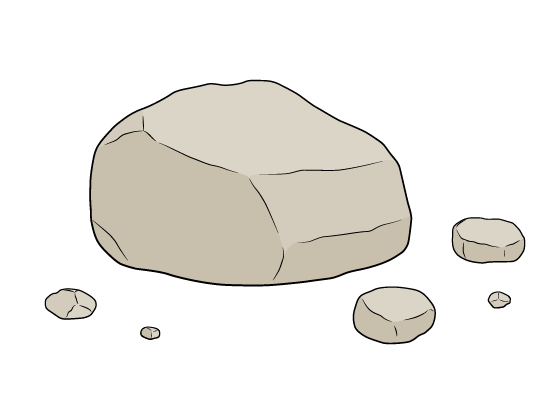rocks drawing