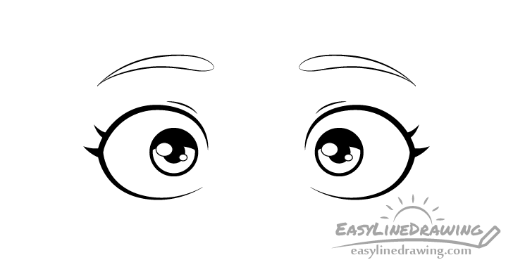 baby eyes drawing