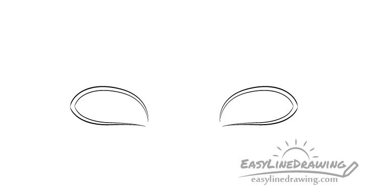 Sly eyes outline drawing