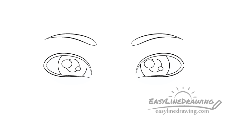 Sly eyes pupils drawing