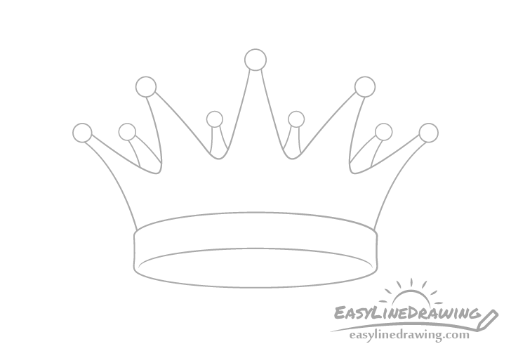 Crown back drawing