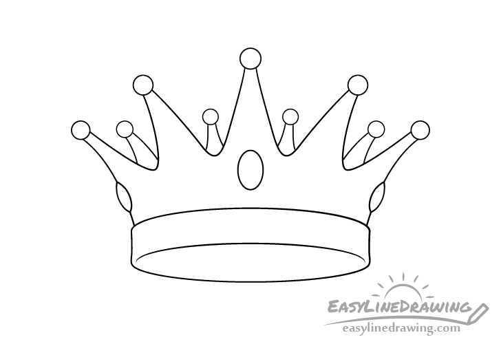 Crown line drawing