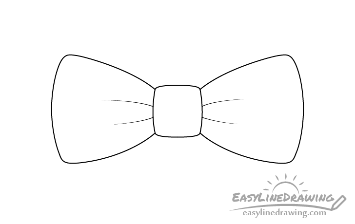 How to Draw a Bow Tie Step by Step - EasyLineDrawing
