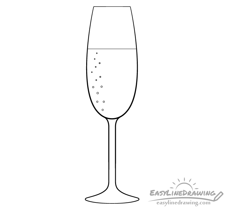 champagne drawing