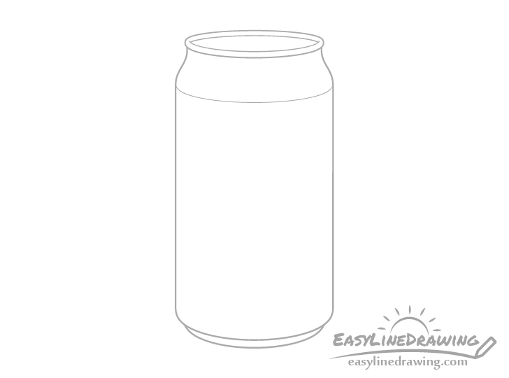 Pop can ring drawing