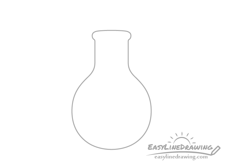 Potion bottle neck drawing