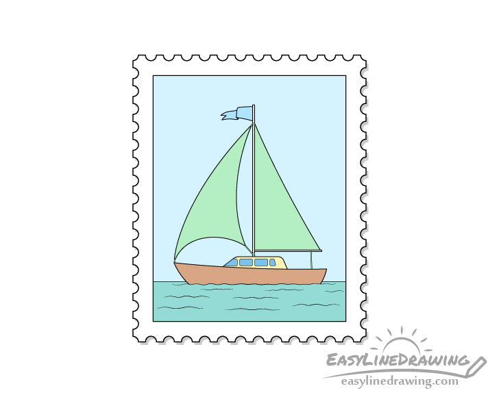 Stamp drawing