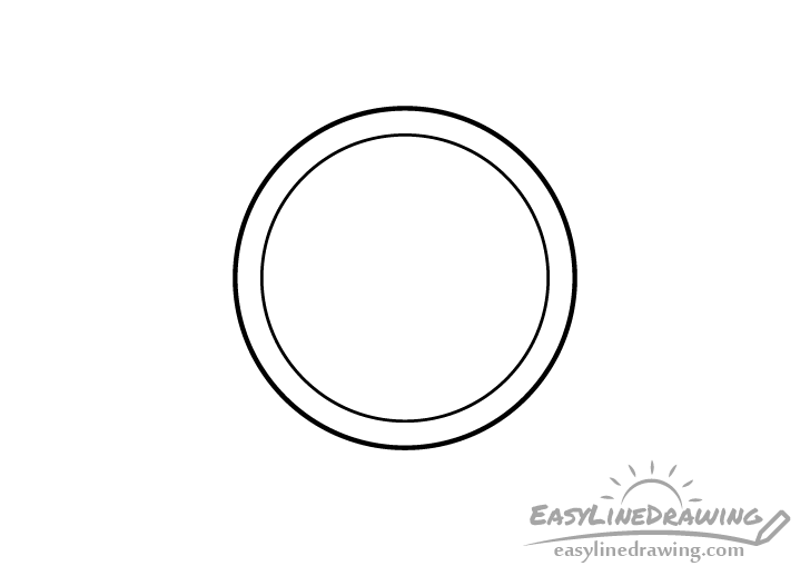 Coin rim drawing
