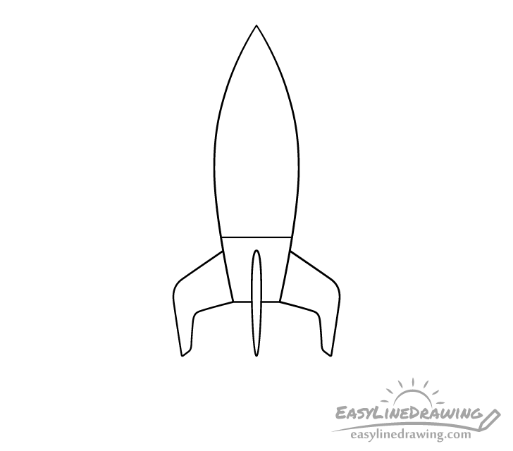 rocket fins drawing