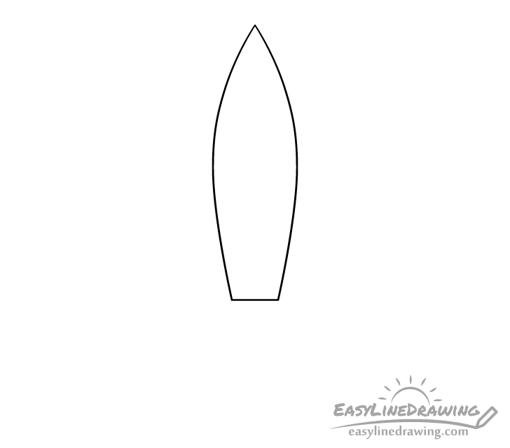 rocket shape drawing