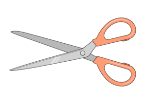 Scissors drawing tutorial